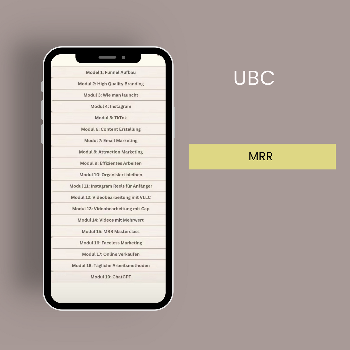 UBC - Der Ultimative Branding Kurs (MRR)